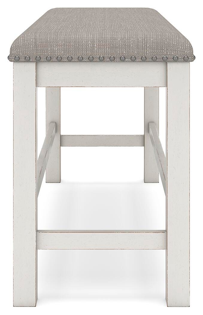 Robbinsdale Counter Height Dining Table, 2 Barstools, Bench and Server (D642-SI) - Image 4