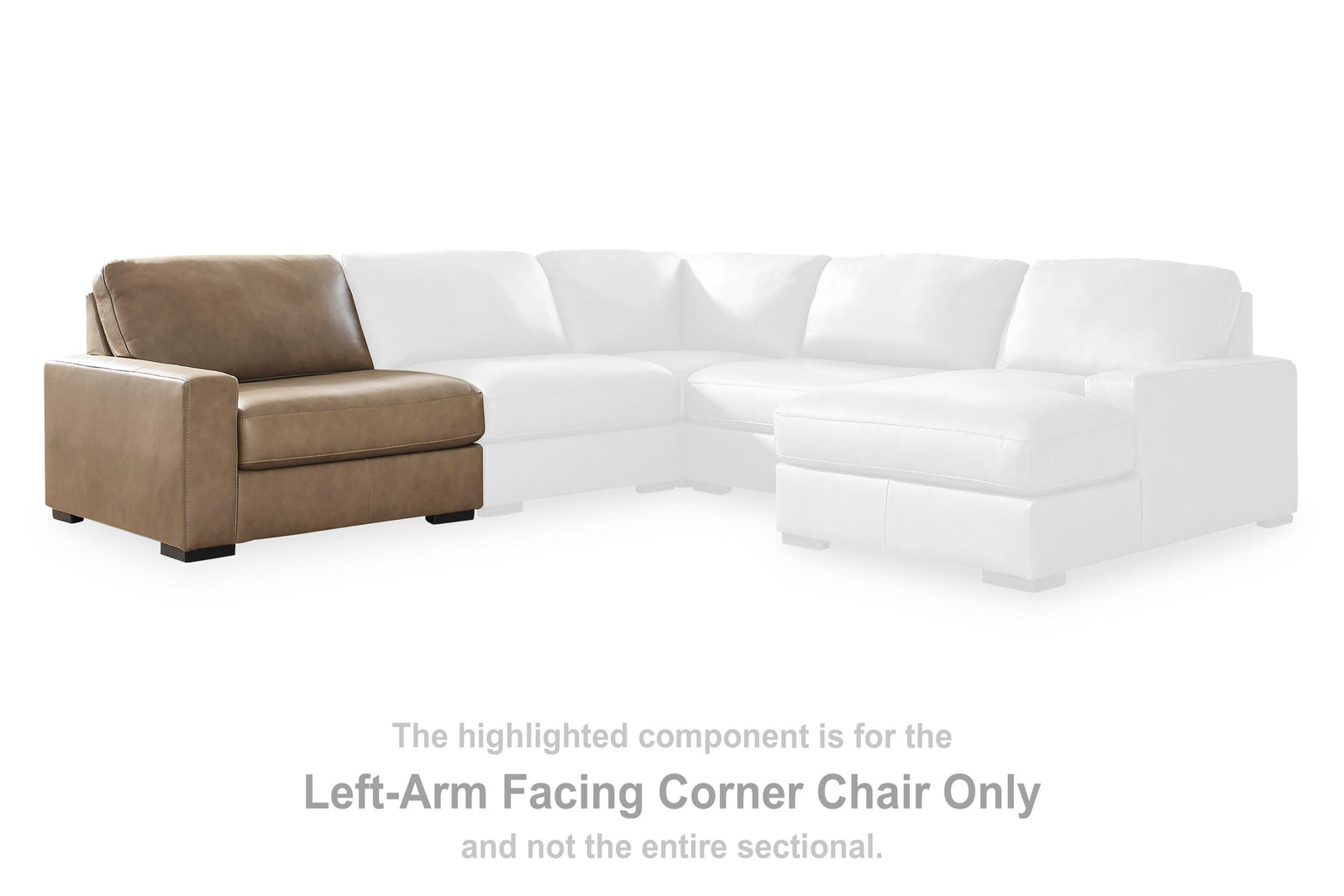 Veronella Left-Arm Facing Corner Chair (76106-SI) - Image 3