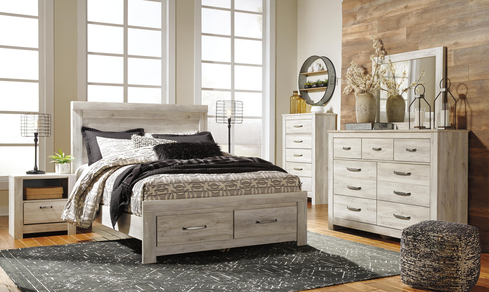 Bellaby Panel Headboard - Whitewash (B331-SI) - Image 13
