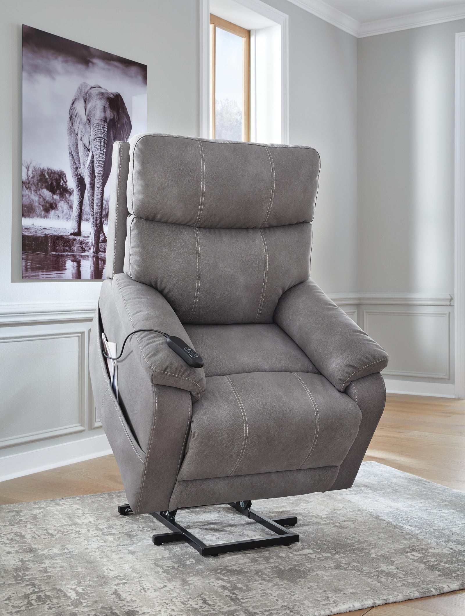 Next-Gen Durapella Power Lift Recliner (40708-SI) - Image 10