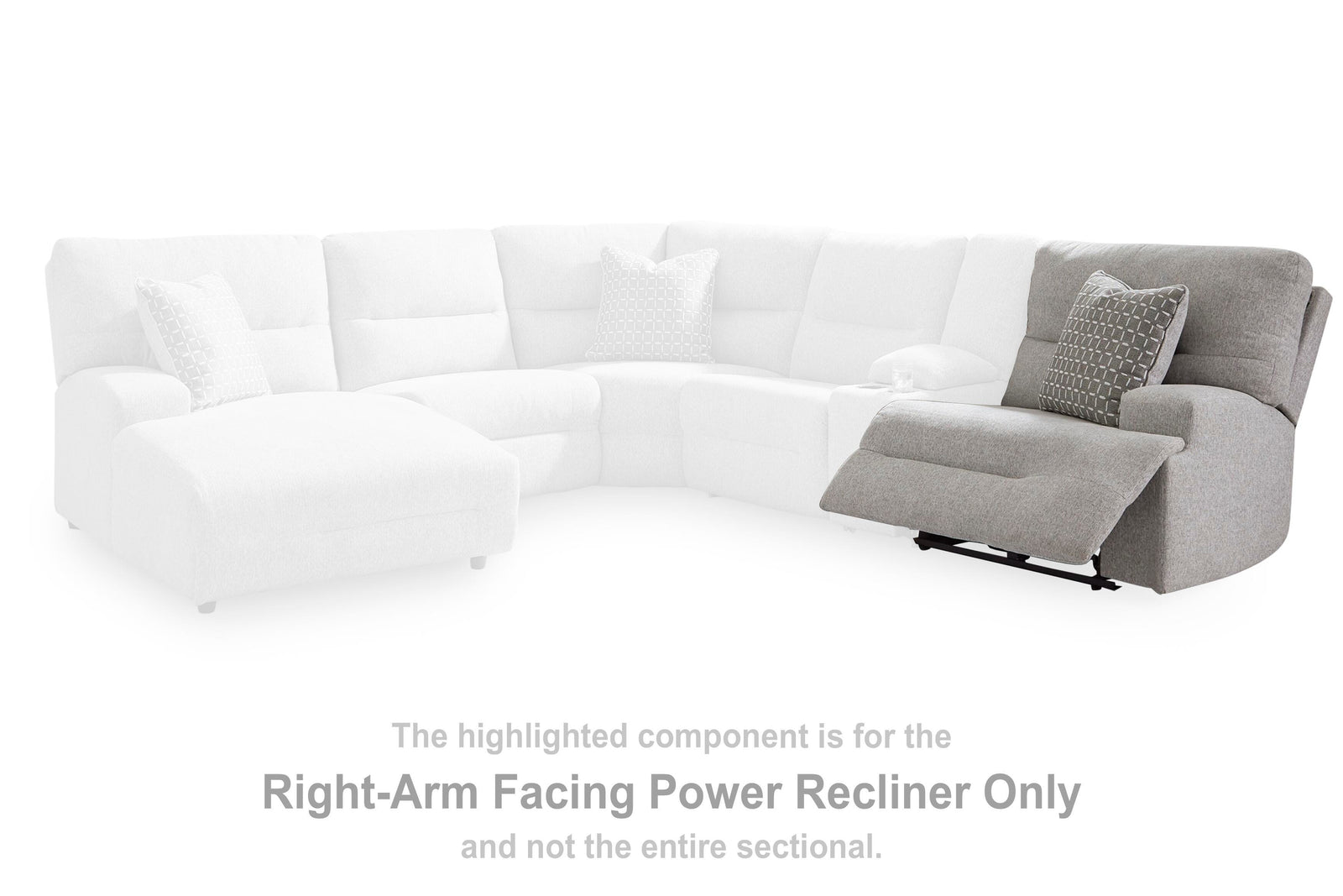 Acklen Place Right-Arm Facing Power Reclining Back Chaise (93605-SI) - Image 31