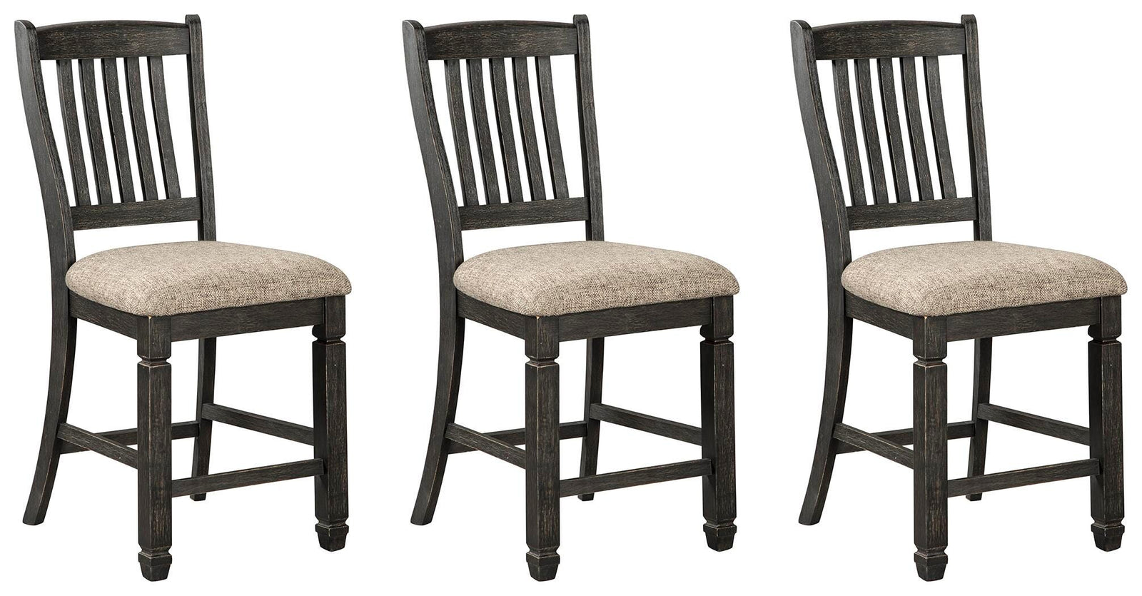 Tyler Creek Counter Height Dining Table with 4 Barstools (D736-SI) - Image 5