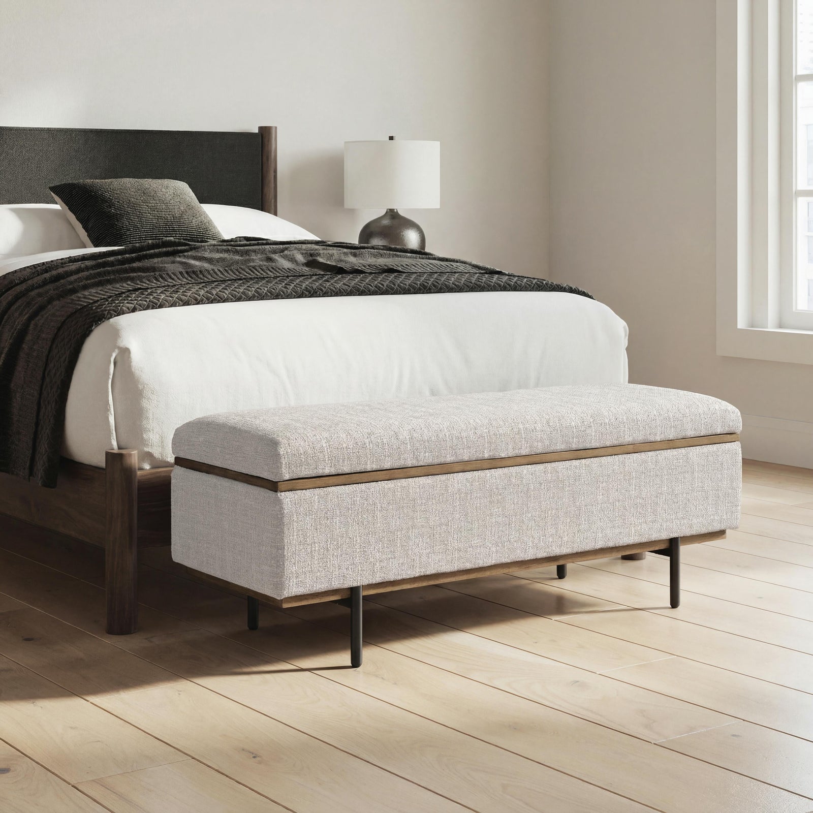 Dettaford Next-Gen Nuvella Storage Bench (A3000848-SI) - Image 4