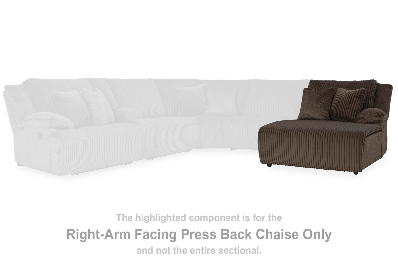Top Tier Right-Arm Facing Press Back Chaise (92705-SI) - Image 38