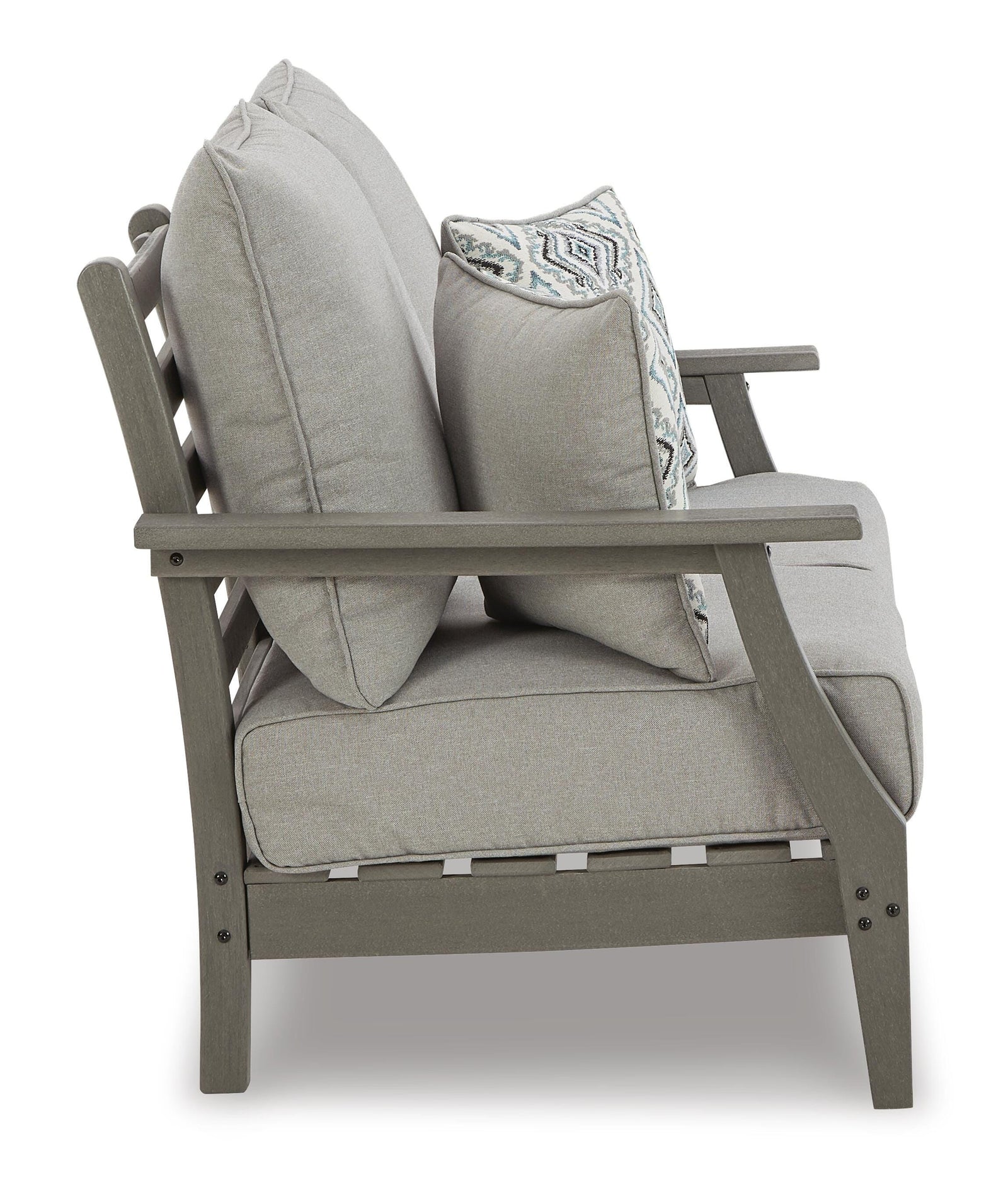 Visola Outdoor Loveseat, 2 Lounge Chairs and Coffee Table (P802-SI) - Image 7