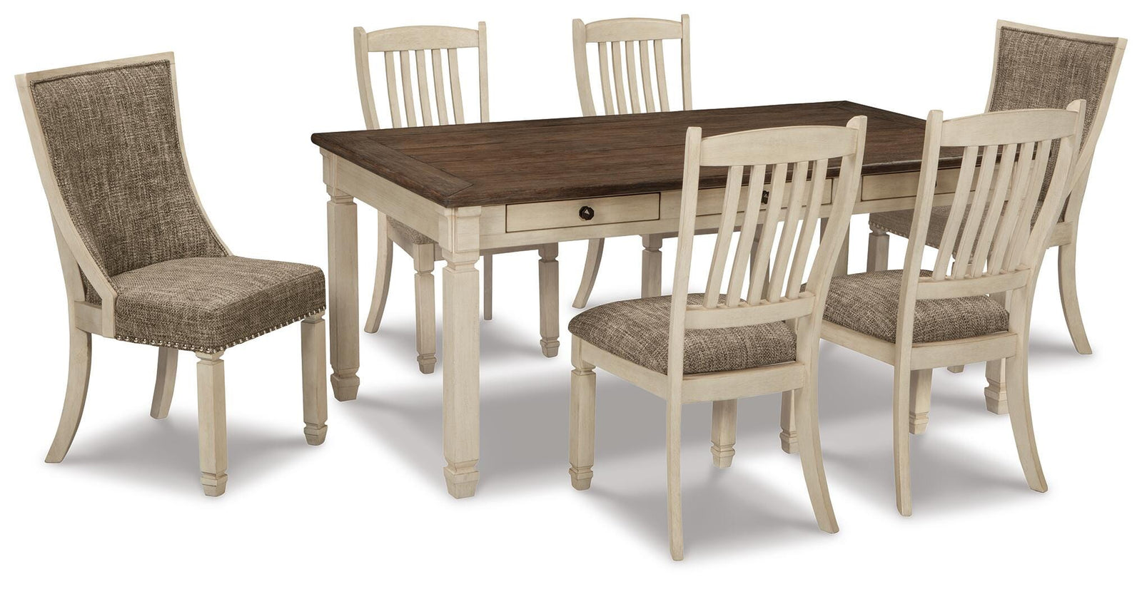 Bolanburg Dining Table with 6 Chairs (D647-SI)
