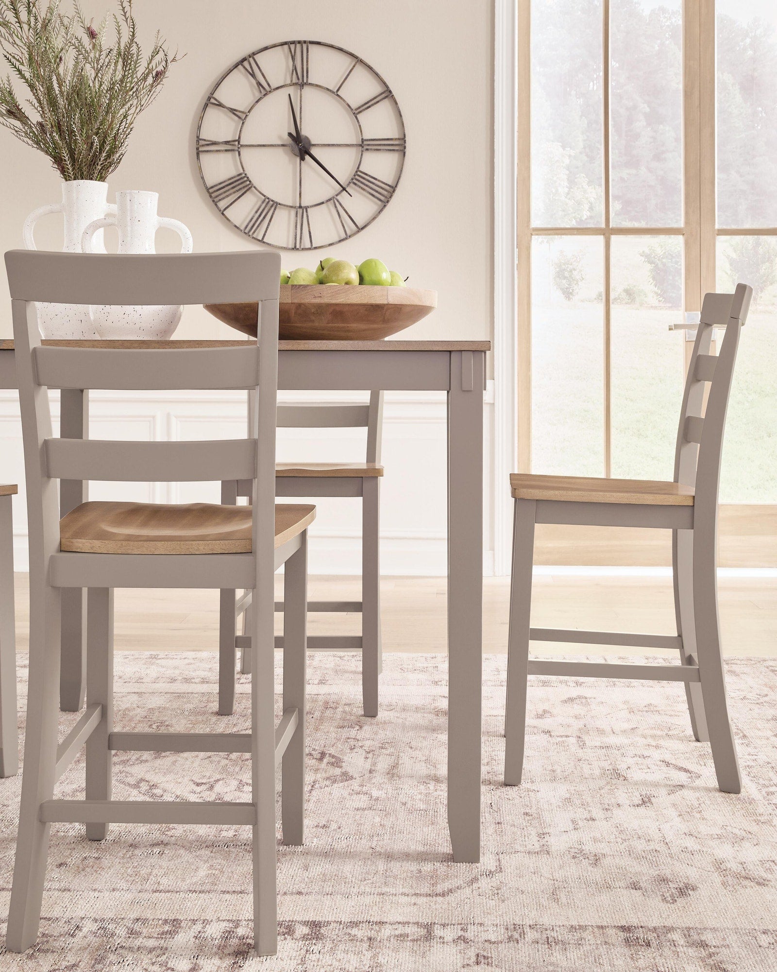 Harperfeld Counter Height Dining Table and 4 Counter Stools (PCD403-SI) - Image 4