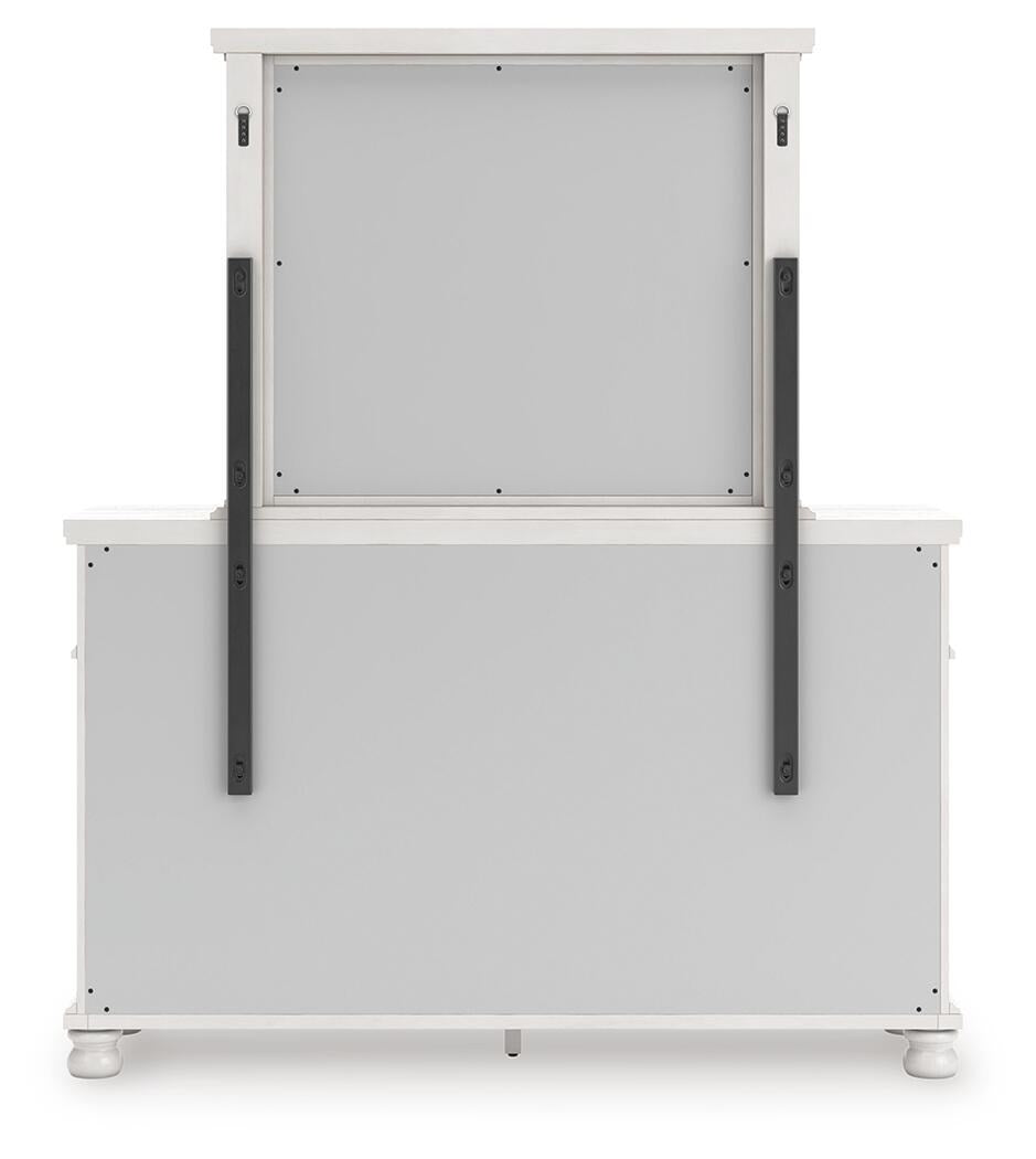 Rowlenstown Queen Poster Bed, Dresser and Mirror (PCB823-SI) - Image 6