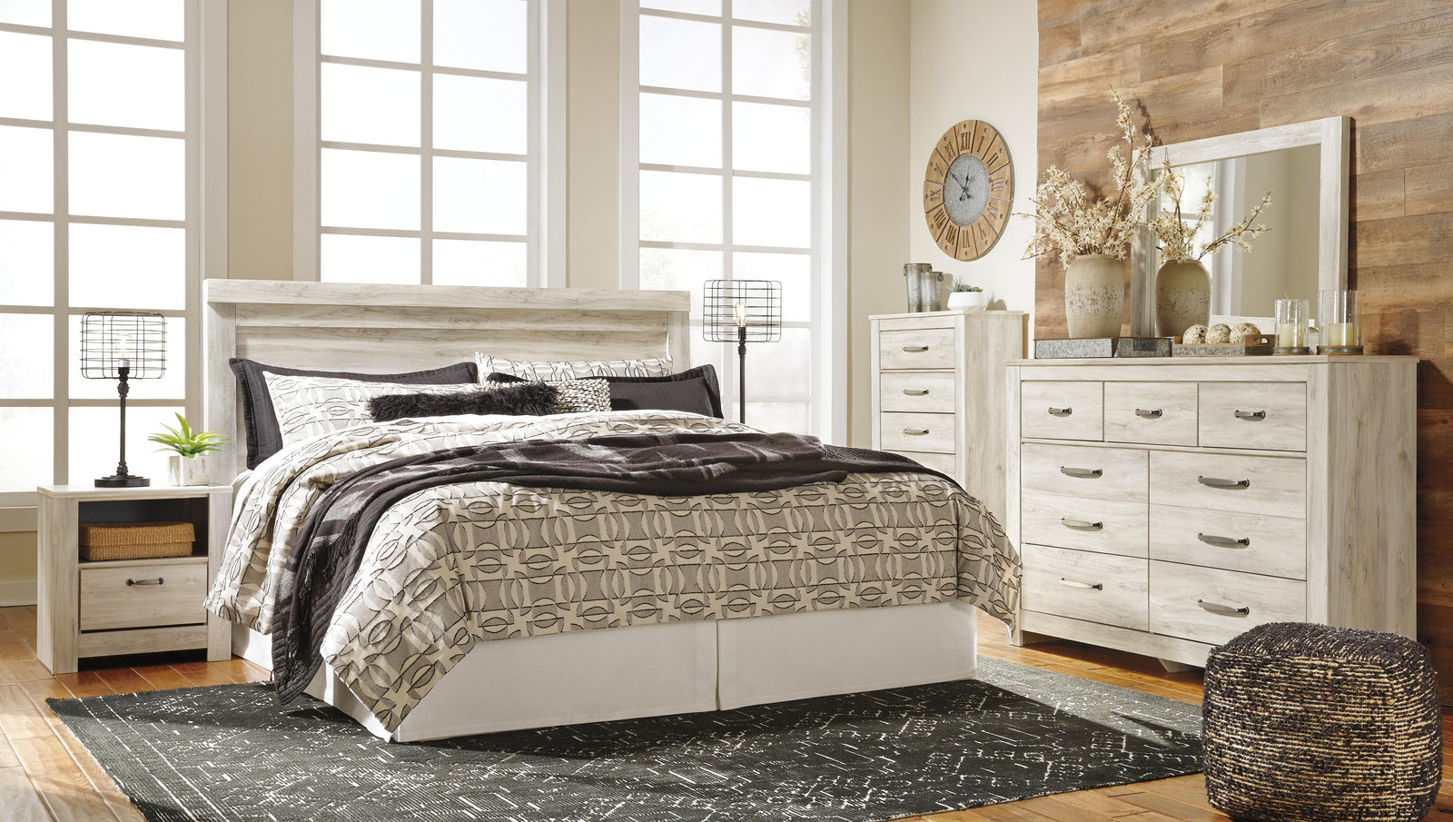 Bellaby Panel Headboard - Whitewash (B331-SI) - Image 24