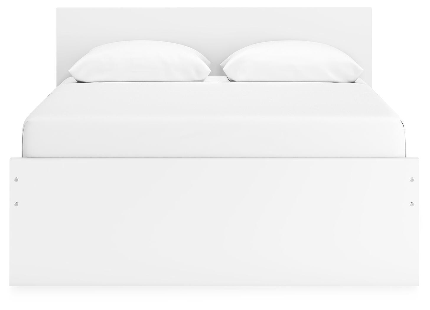 Onita Panel Platform Bed with 2 Side Storage - White (EB9630-SI) - Image 5