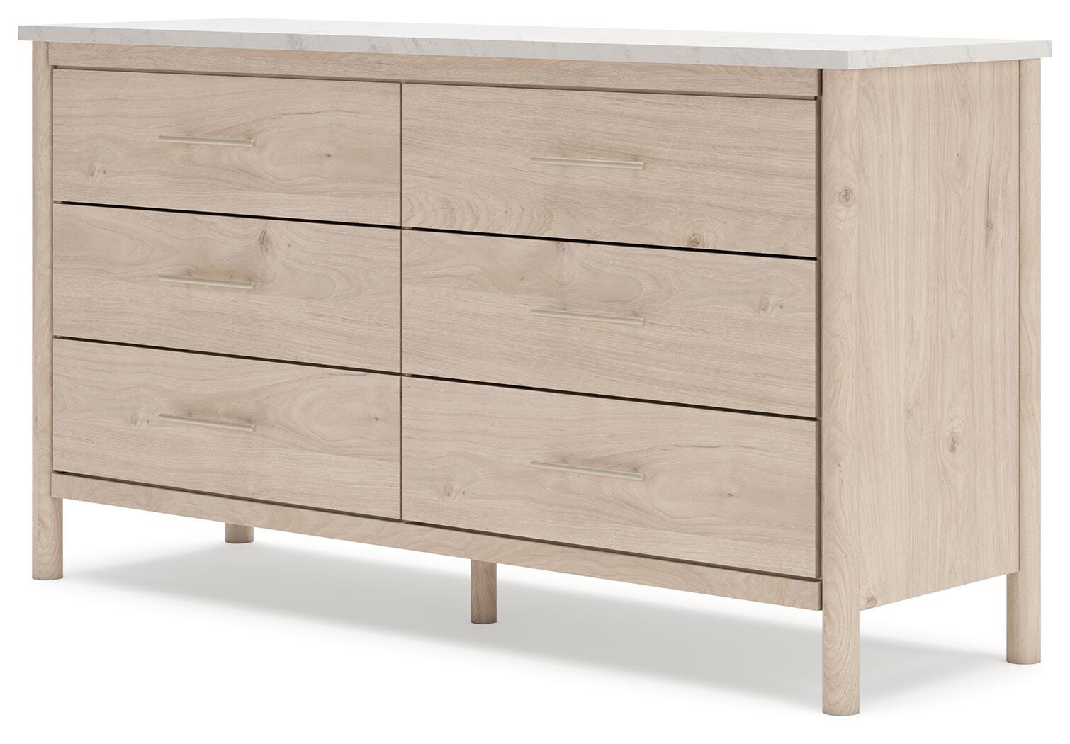 Cadmori Panel Bed, Dresser and 2 Nightstands - Tan (B2615-SI) - Image 22