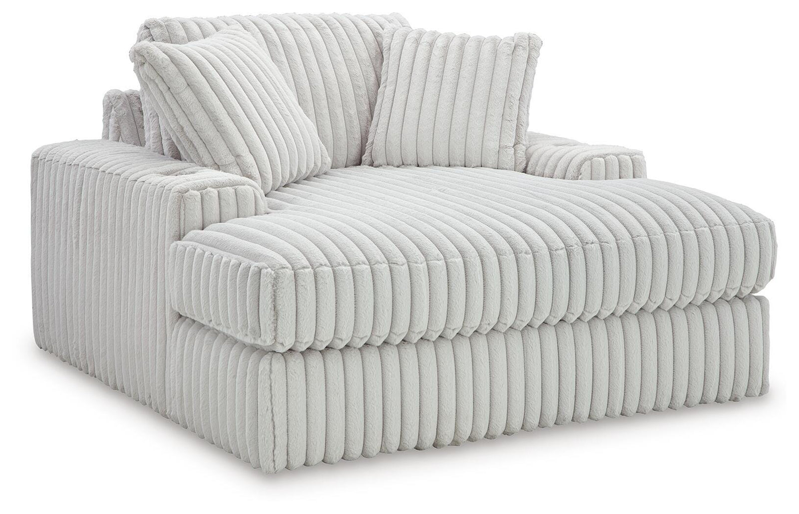 Stupendous 4-Piece Sectional, Oversized Chaise and Ottoman (25903-SI) - Image 6