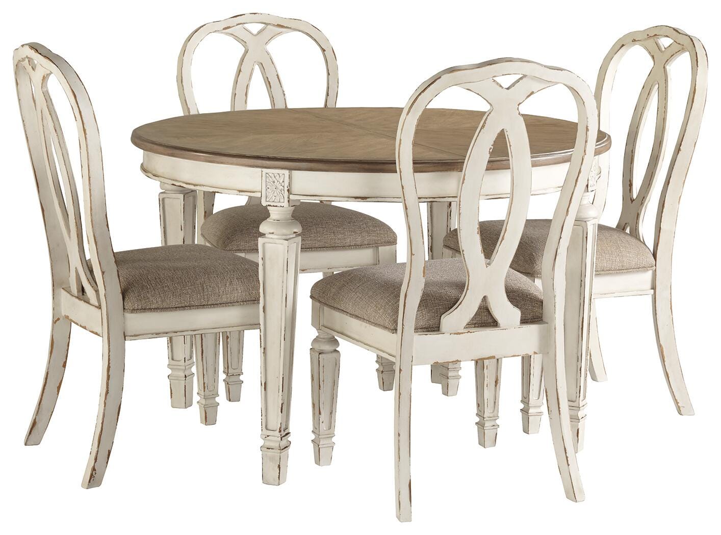 Realyn Dining Table and 4 Chairs (D743-SI) - Image 2
