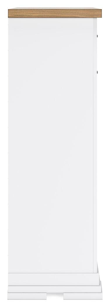 Ashbryn Chest of Drawers - White/Natural (B844-SI) - Image 7