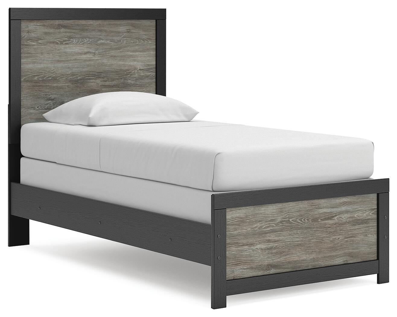 Broachmyn Twin Panel Bed, Dresser and Mirror (PCB1118-SI) - Image 11