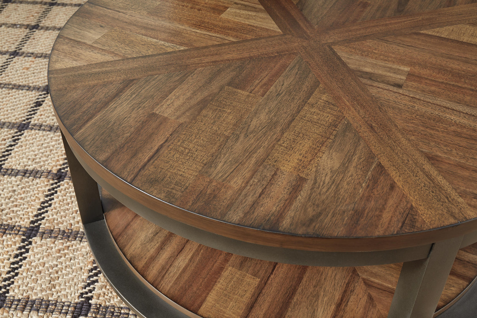Roybeck Table (Set of 3) - Light Brown/Bronze (T411-SI) - Image 3