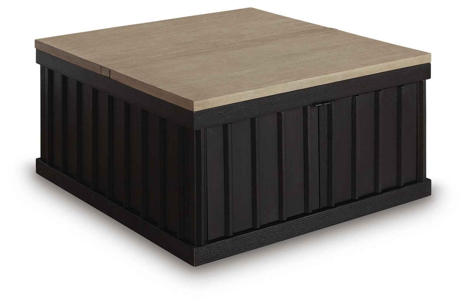 Rylandyn Lift-Top Coffee Table - Black/Light Brown (T721-SI)