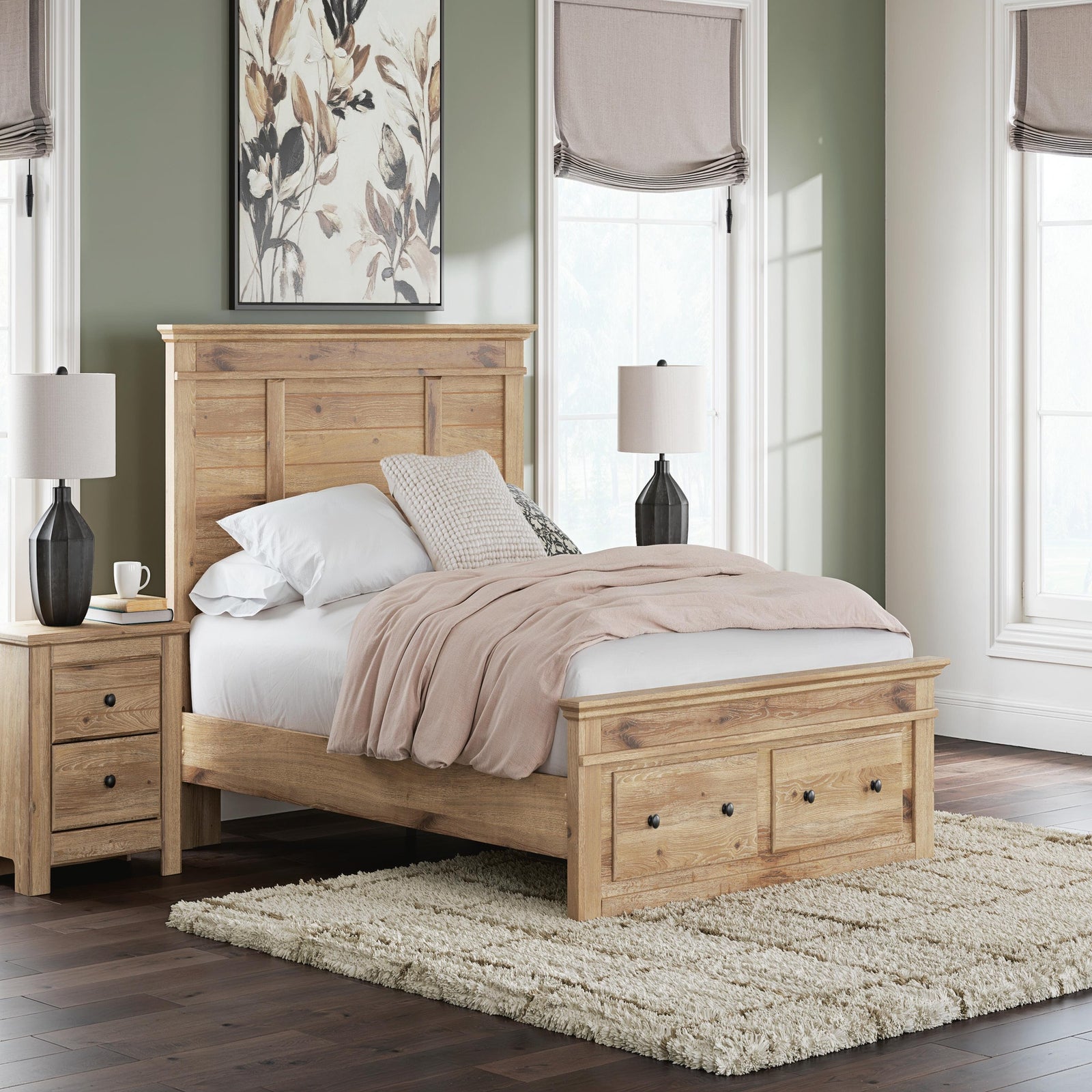 Makidern Queen Panel Storage Bed (PCB1170-SI) - Image 10