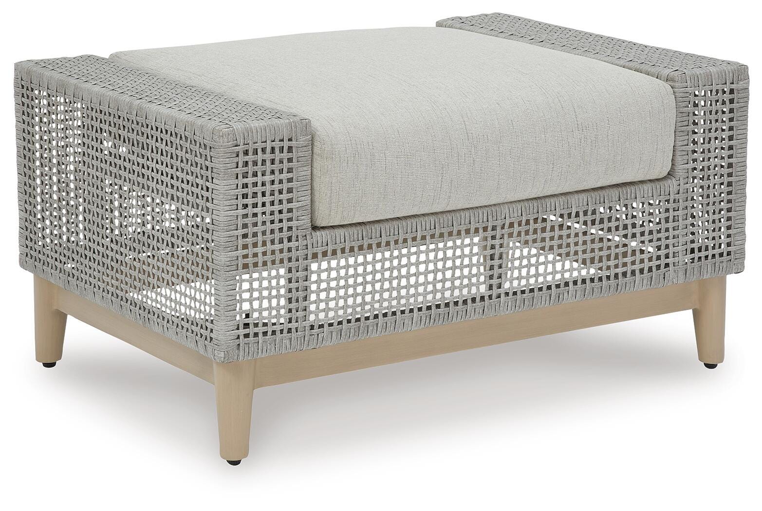Seton Creek Outdoor Loveseat with Cushion (P798-SI) - Image 9