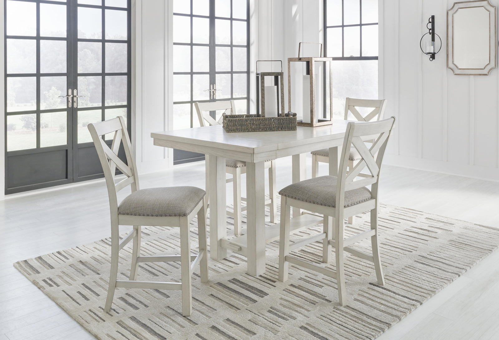 Robbinsdale Counter Height Dining Table and 4 Barstools (D642-SI) - Image 12