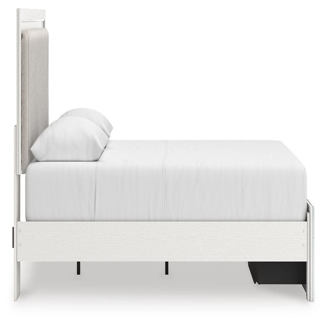 Zuraleus Queen Upholstered Panel Platform Storage Bed, Dresser and Mirror (PCB3381-SI) - Image 12