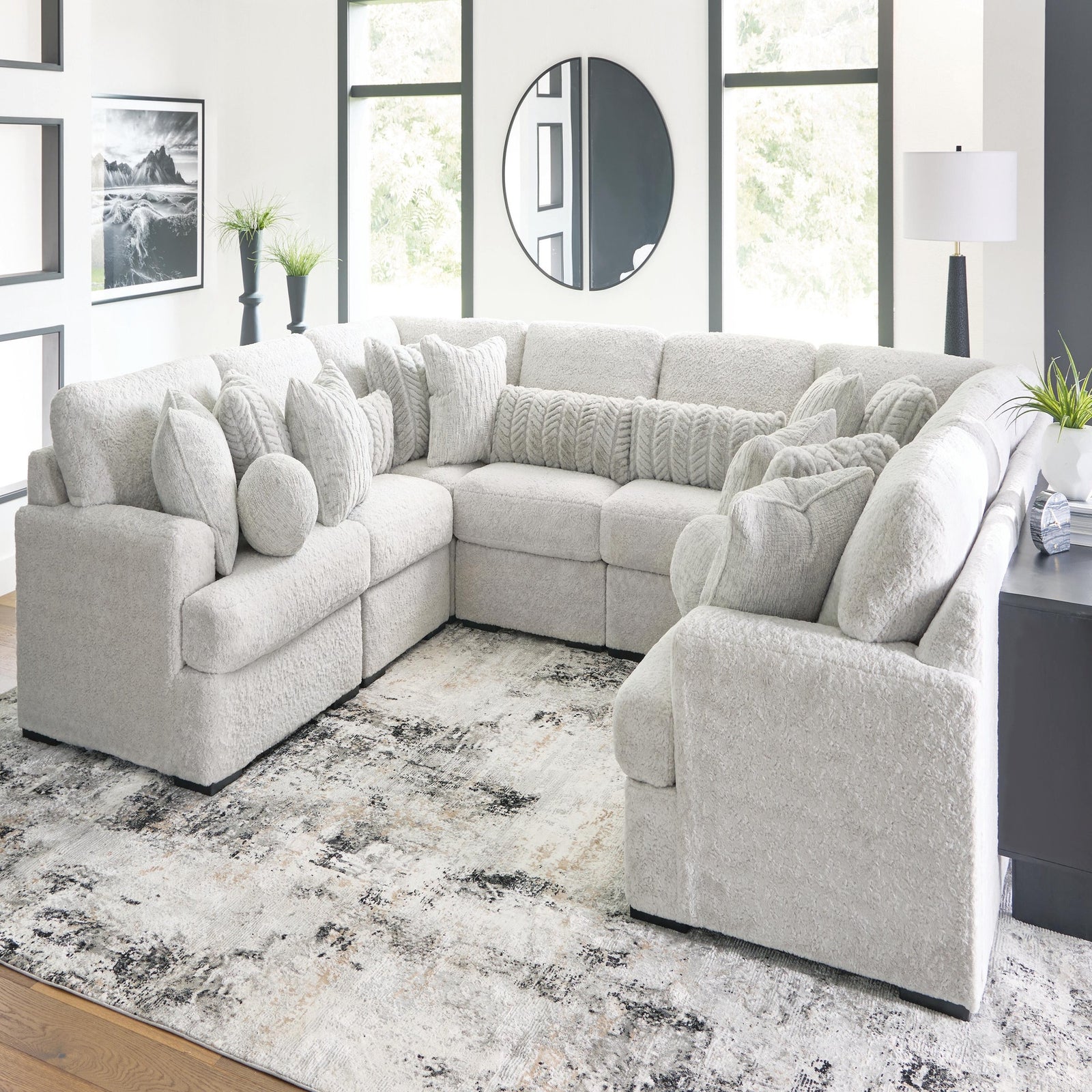 Cuddle Plush 8-Piece Sectional (PC59106-SI) - Image 2