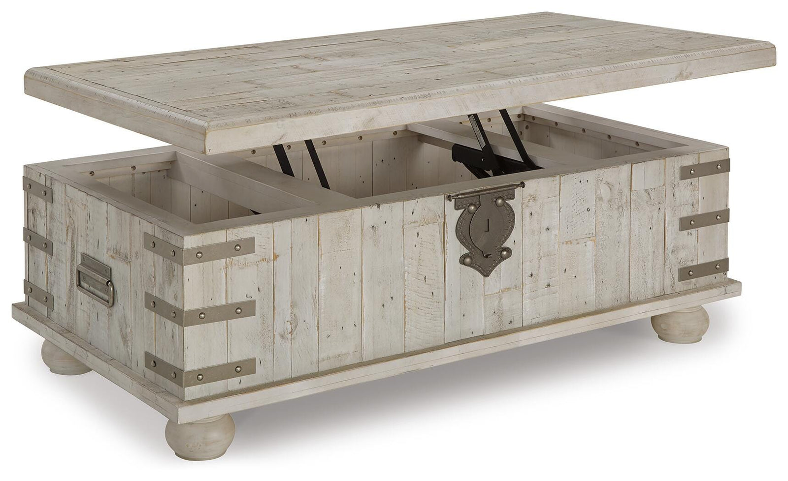 Carynhurst Coffee Table with Lift Top - White Wash Gray (T757-SI) - Image 3