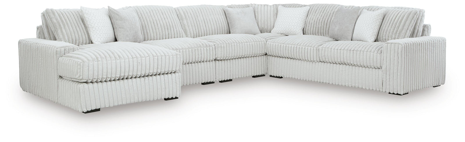 Stupendous 5-Piece Sectional with Chaise (25903-SI)