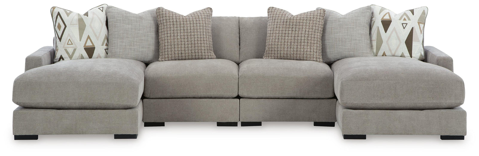 Aslan Court 4-Piece Sofa Pit Sectional (20305-SI)