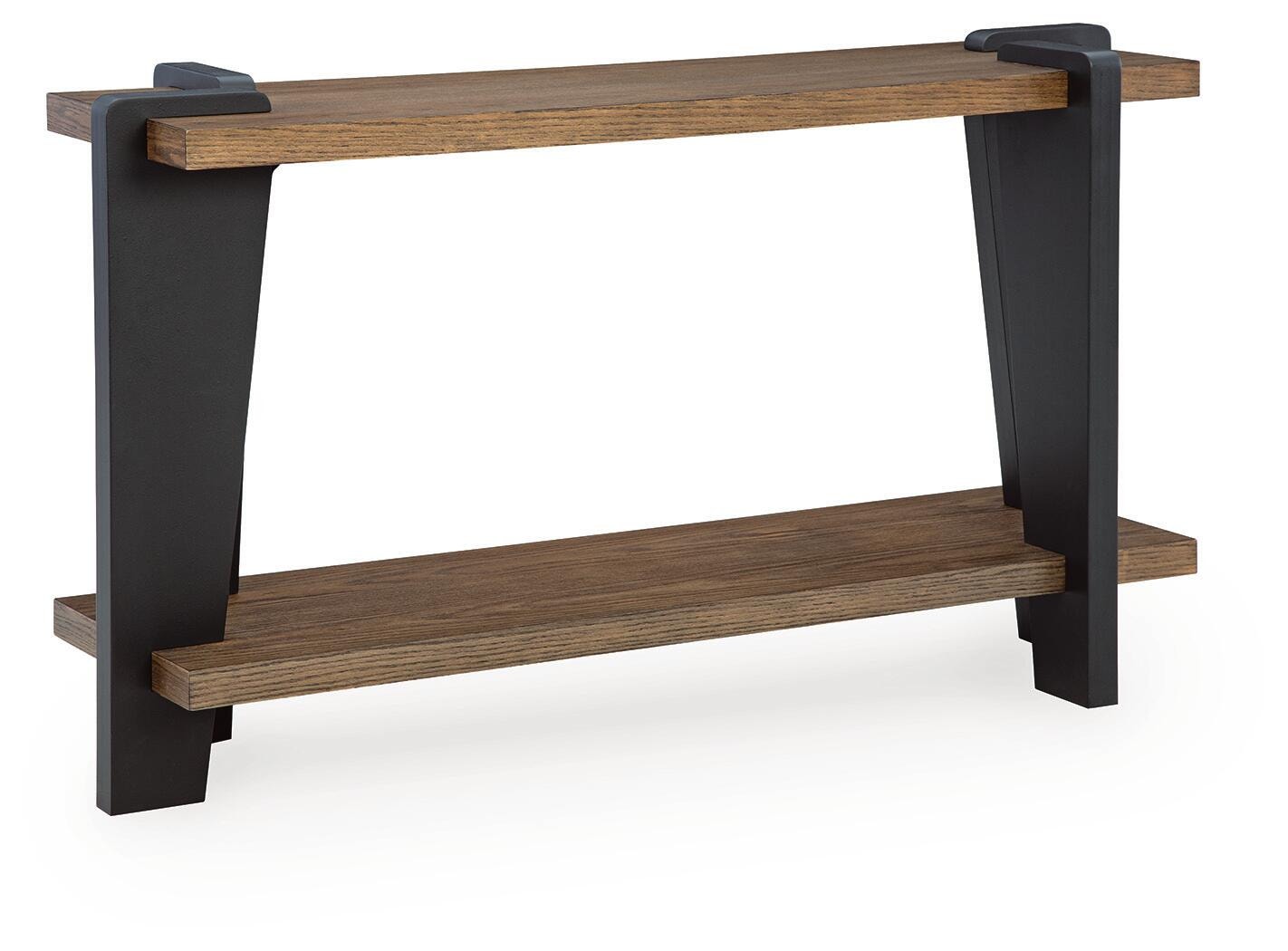 Weathermore Sofa Table - Brown/Black (T531-SI)