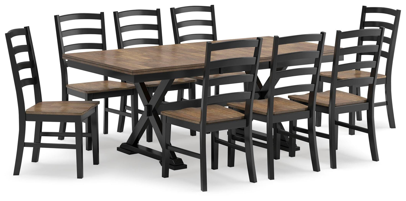 Wildenauer Dining Table and 8 Chairs (D634-SI)