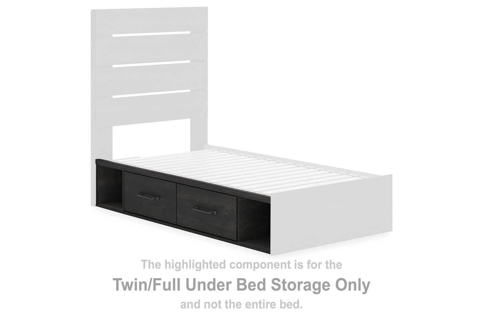 Hollivern Twin/Full Under Bed Storage (PCB2108-SI)