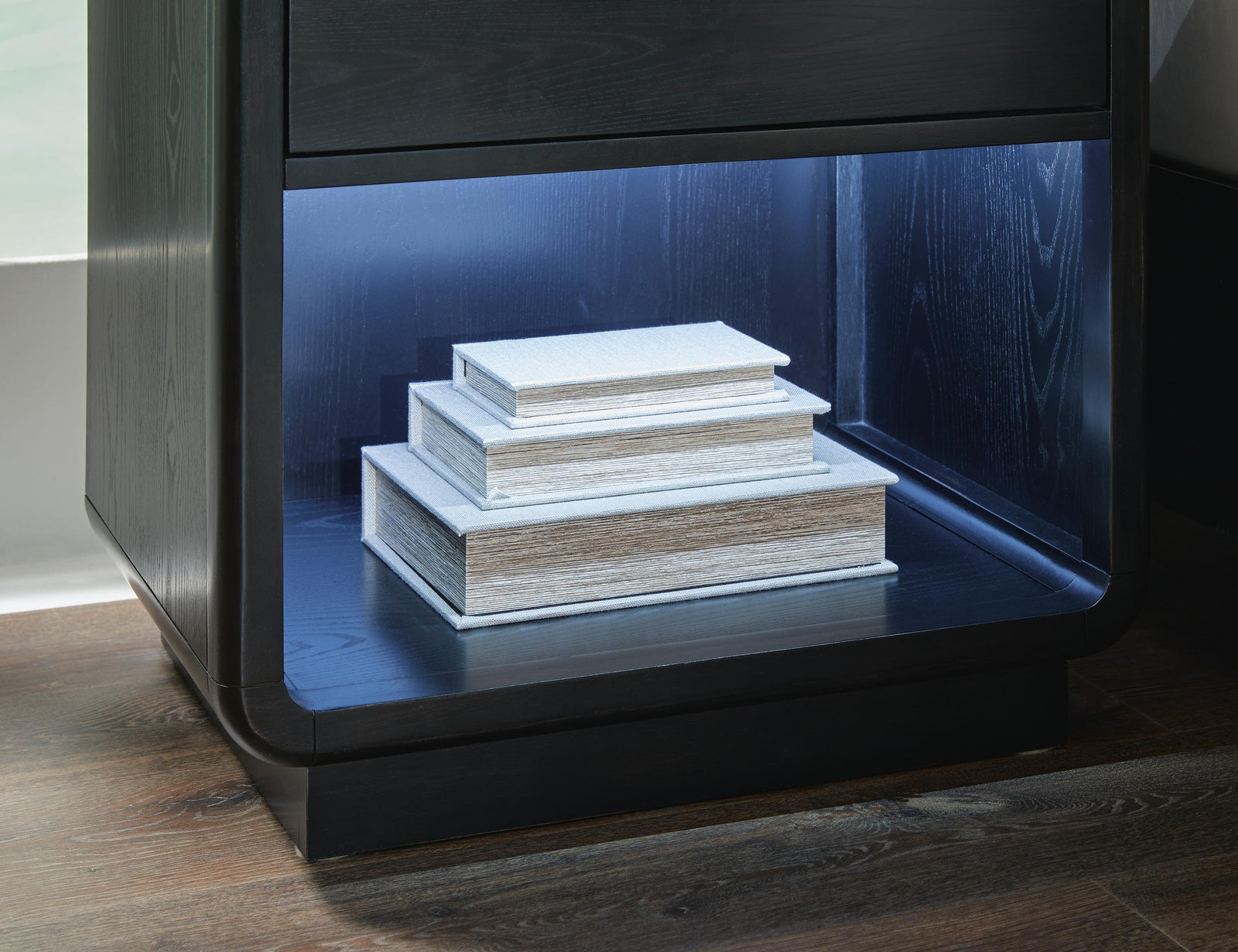 Rowanbeck Nightstand - Black (B821-SI) - Image 8