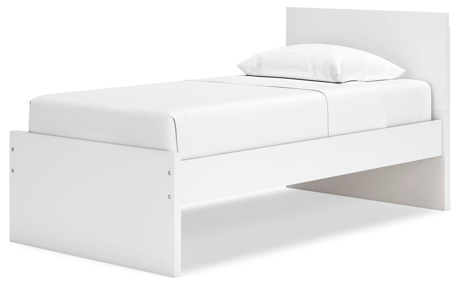 Onita Panel Platform Bed (Youth) - White (EB9630-SI) - Image 3
