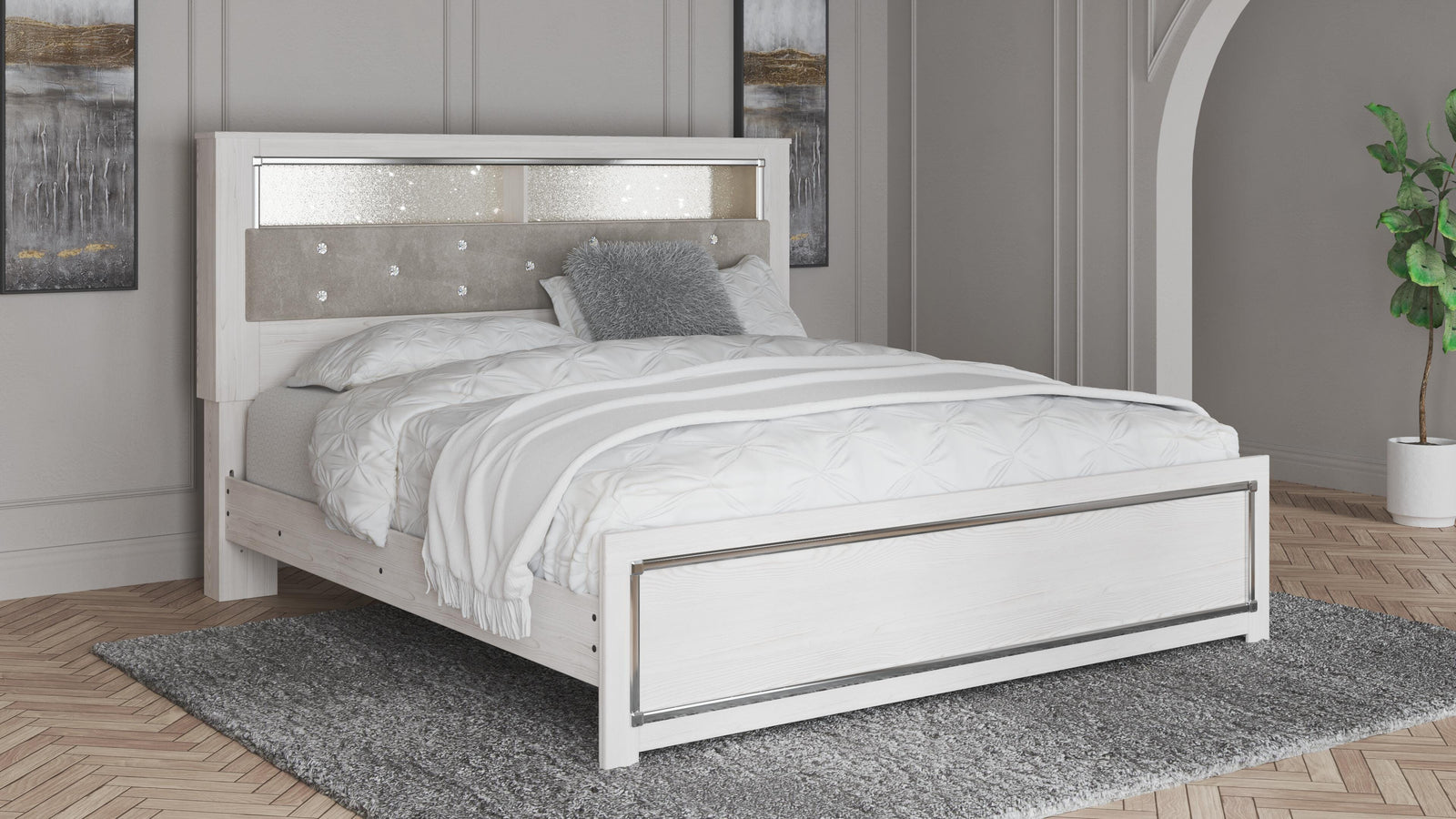 Altyra Panel Bookcase Bed - White (B2640-SI) - Image 8