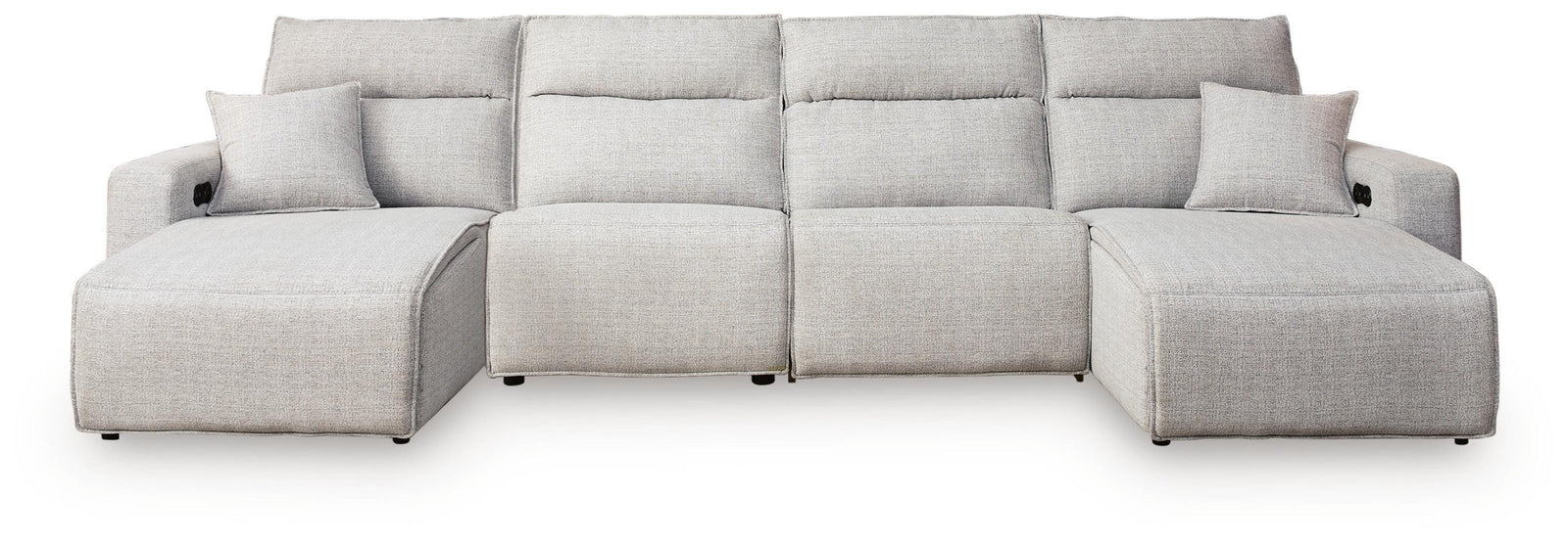 Modmax II 4-Piece Reclining Sectional with Double Chaise (65907-SI)