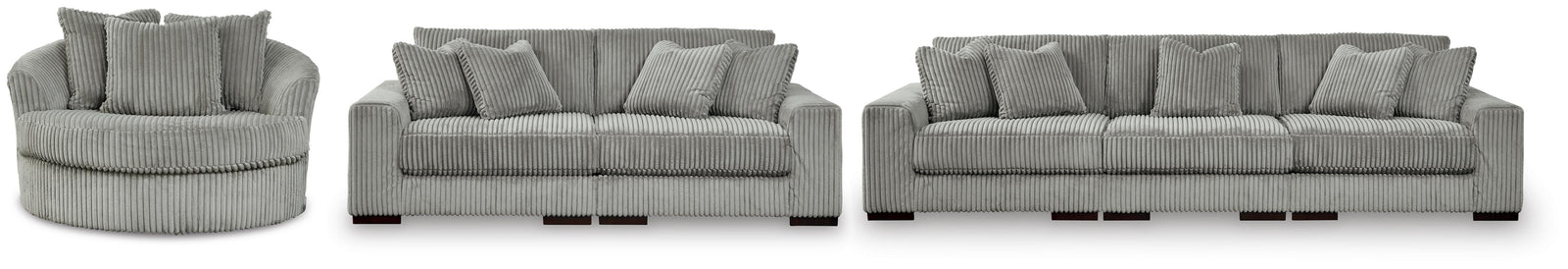 Lindyn Sofa, Loveseat and Oversized Chair (21105-SI)