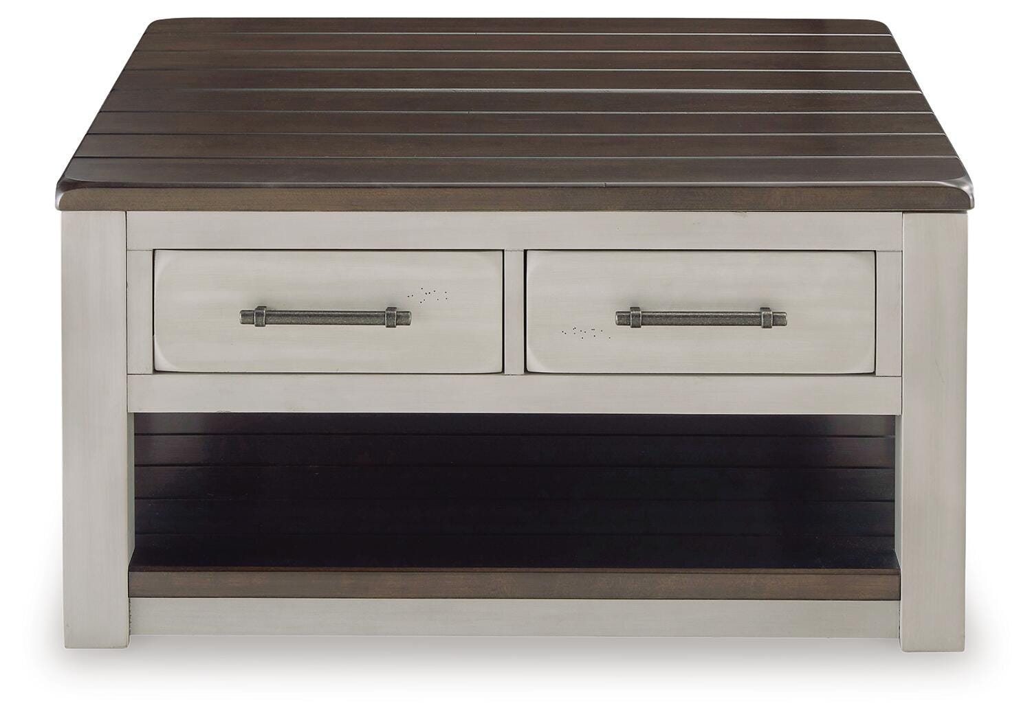 Darborn Lift-top Coffee Table and 2 Chairside End Tables - Gray/Brown (T796-SI) - Image 5