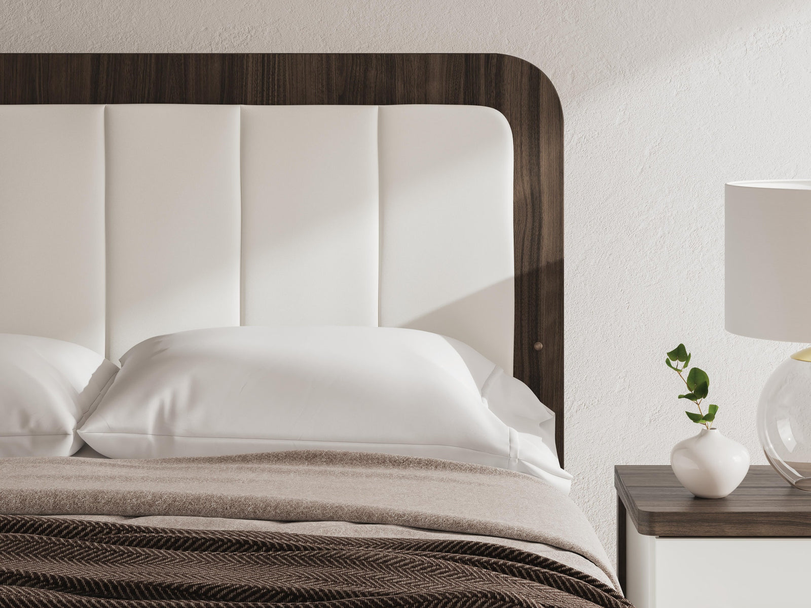 Kendanport Queen Upholstered Platform Bed, Dresser and Mirror (PCB1108-SI) - Image 16