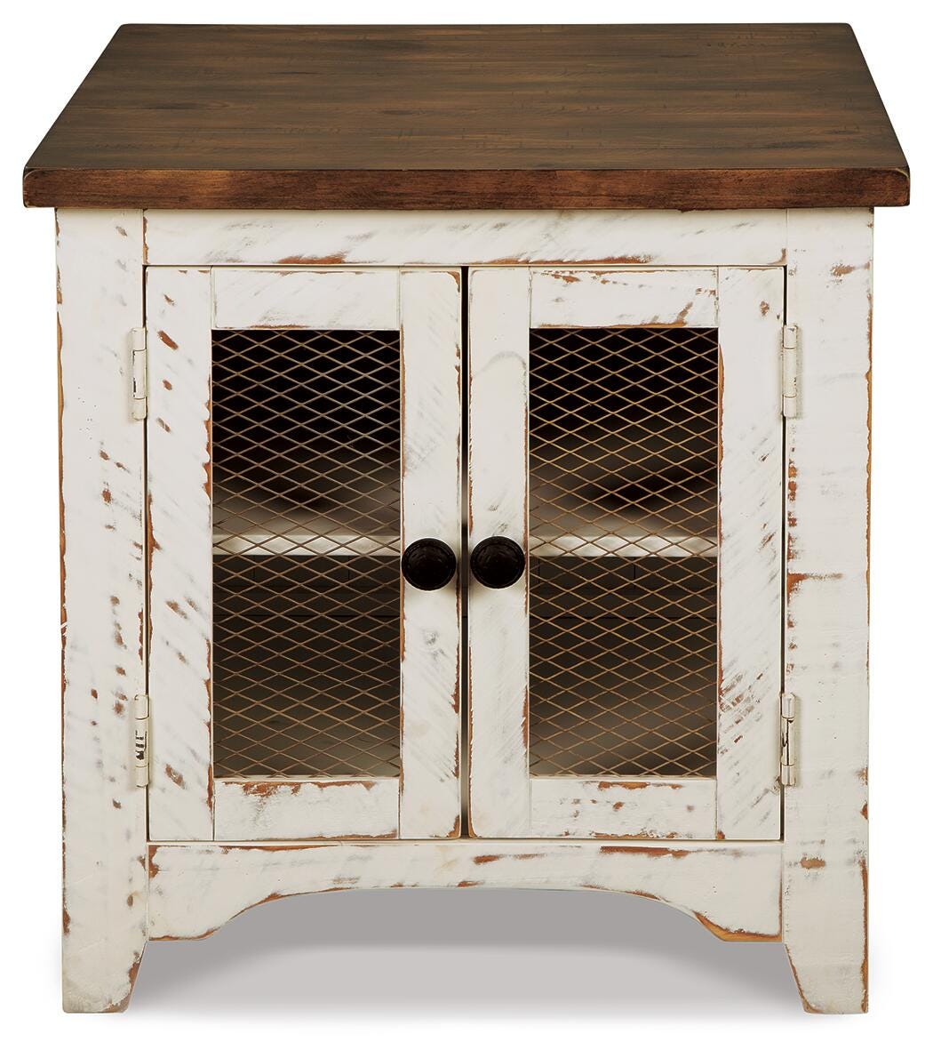 Wystfield Coffee Table and 2 End Tables - White/Brown (T459-SI) - Image 2