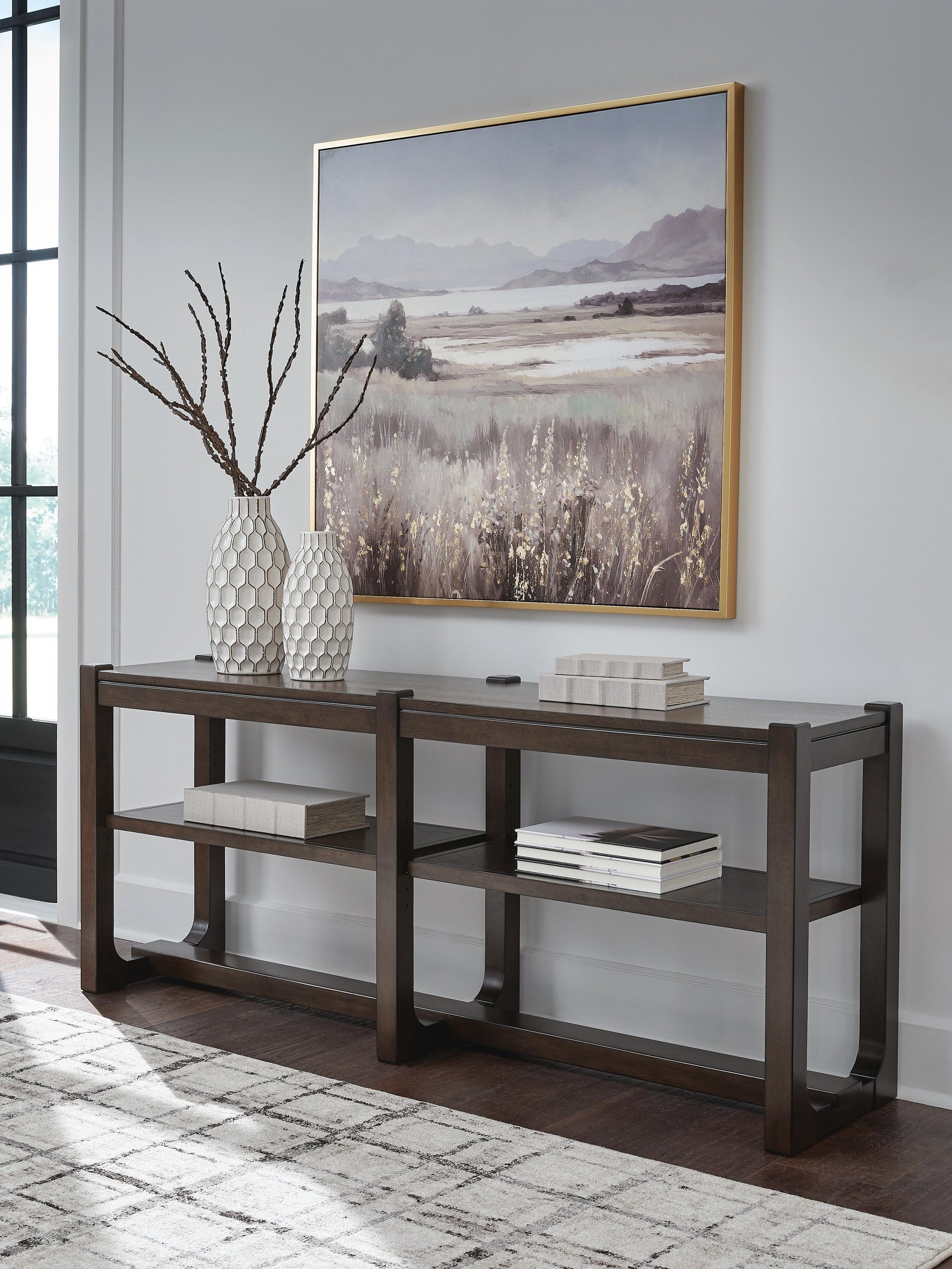 Breckington Sofa Table - Dark Brown (T856-SI) - Image 2