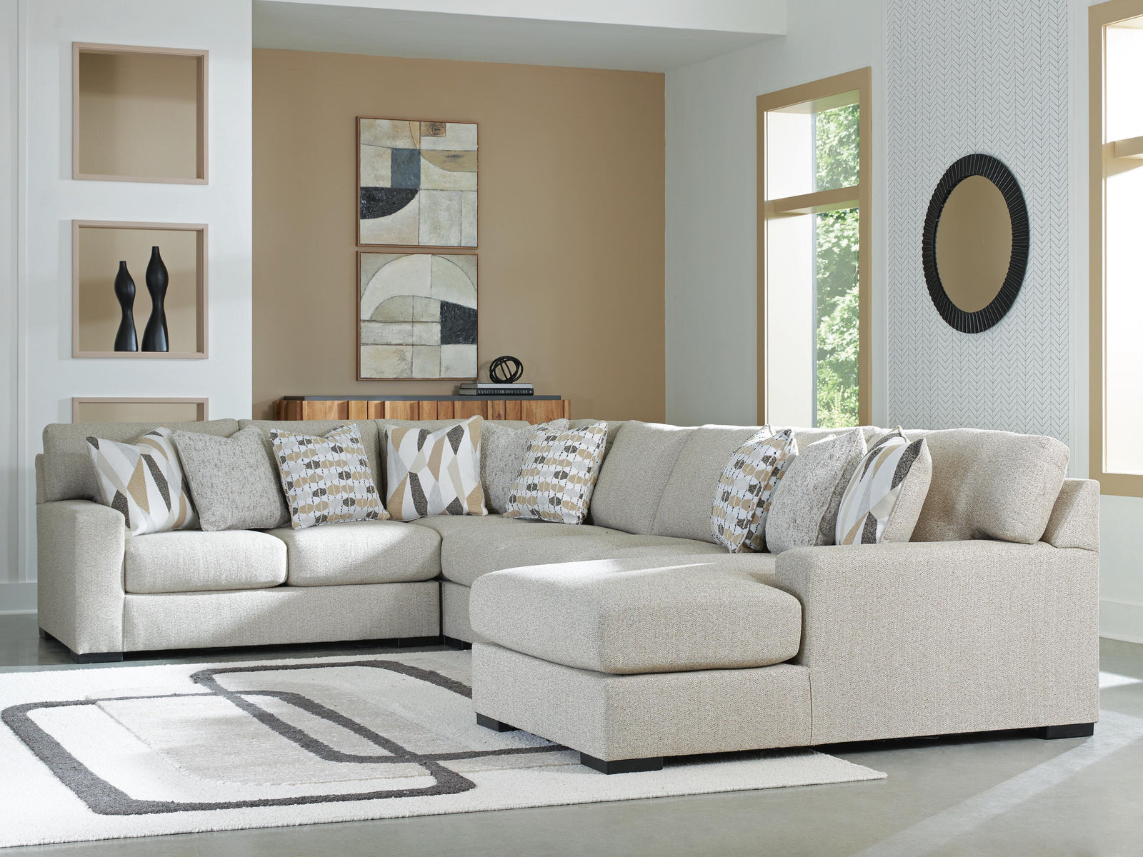 Laurelgrove 5-Piece Sectional with Chaise (75105-SI) - Image 2