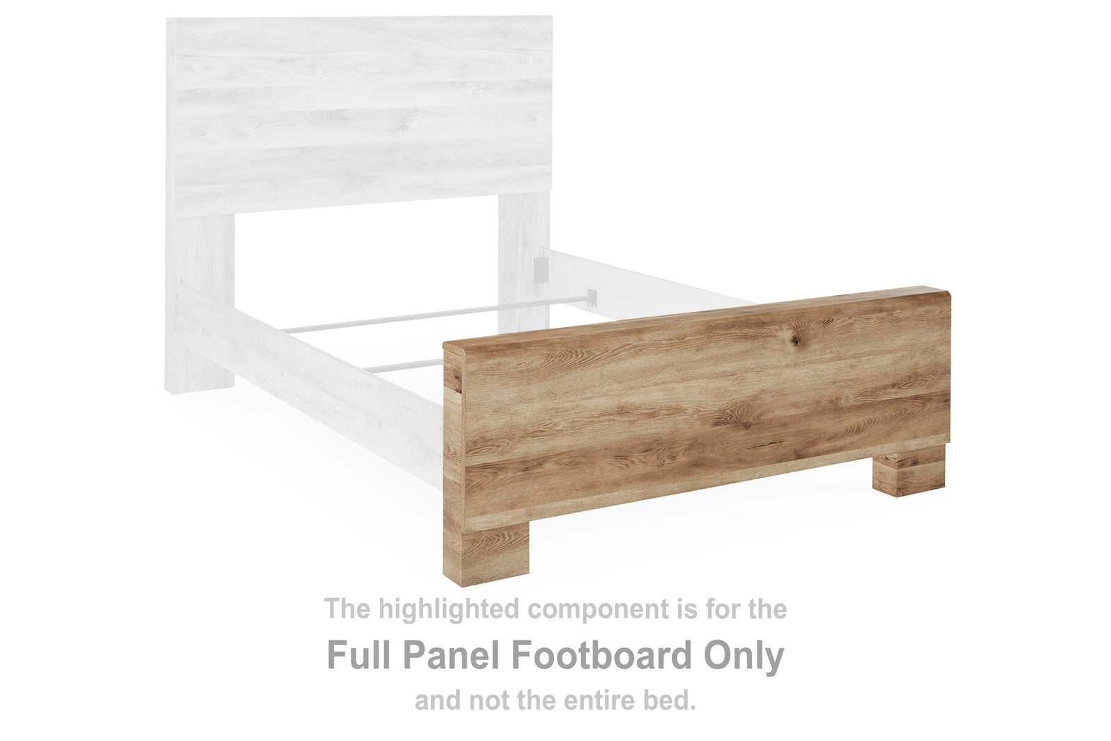 Hyanna Panel Footboard - Tan Brown (B1050-SI) - Image 3