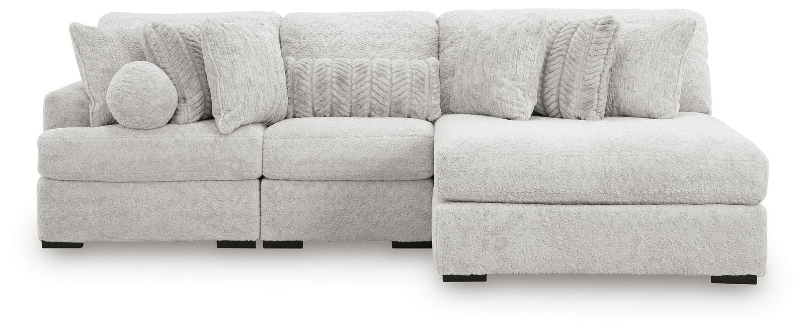 Cuddle Plush 3-Piece Sectional with Chaise (PC59106-SI)