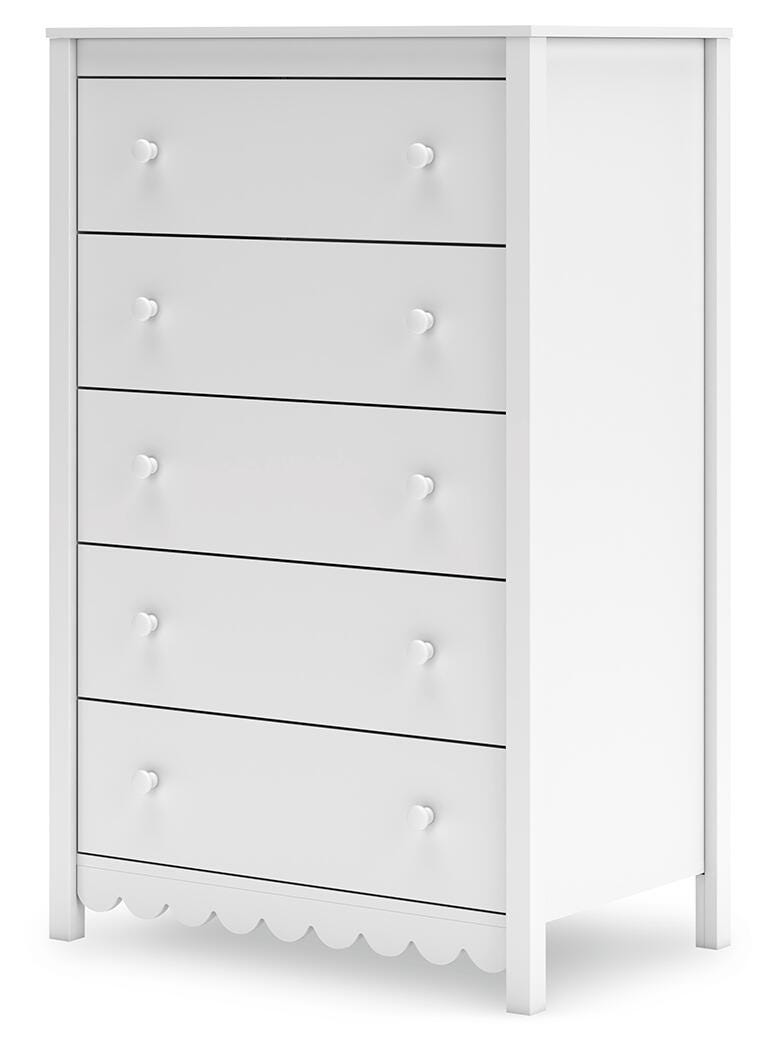 Hallityn Chest of Drawers (Youth) - White (EB1810-SI) - Image 3