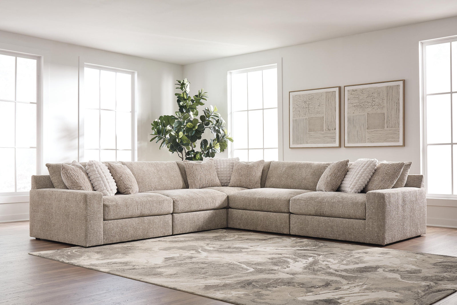 Nexora-Court 5-Piece Sectional (PC68008-SI) - Image 3