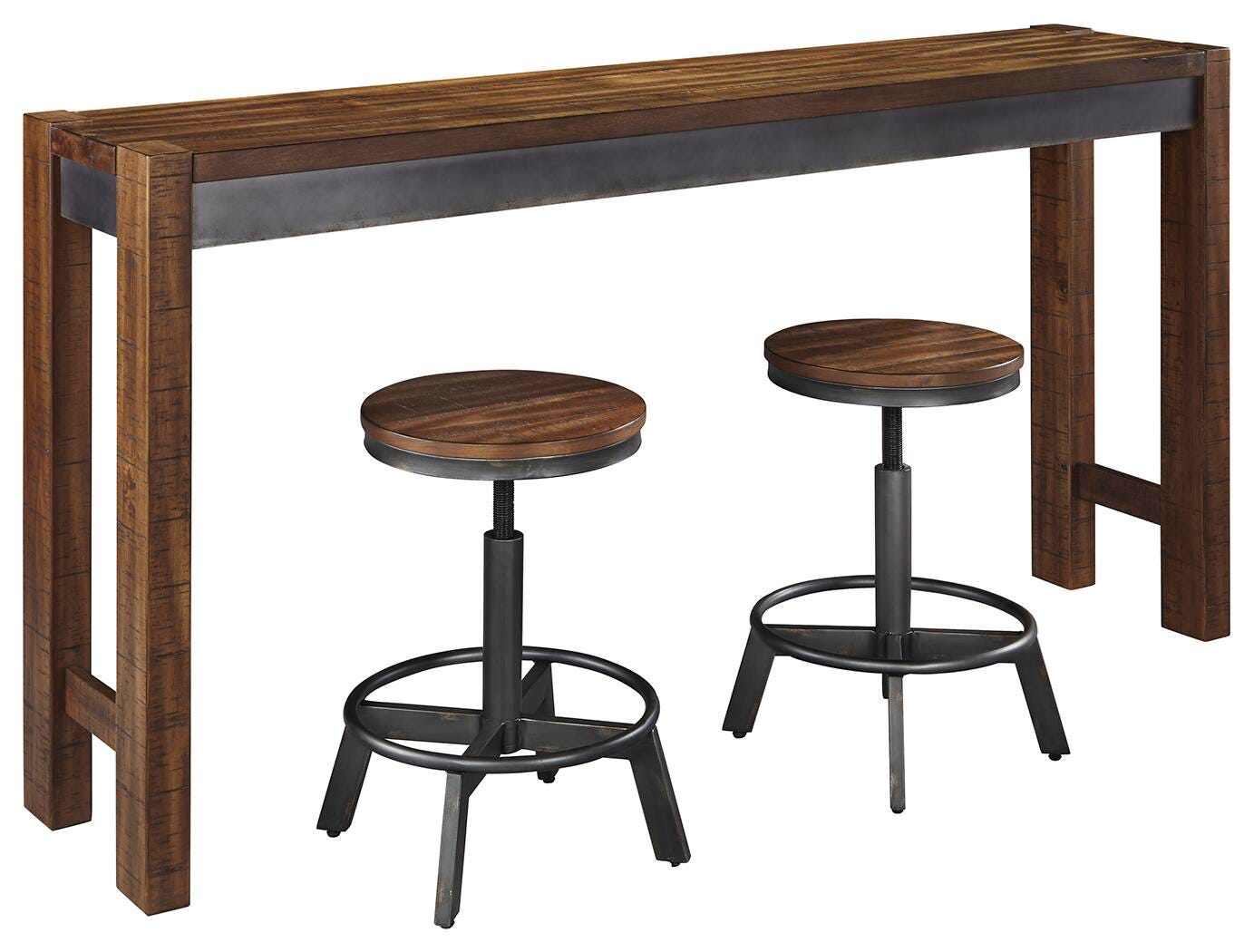 Torjin Counter Height Dining Table and 2 Barstools (D440-SI)