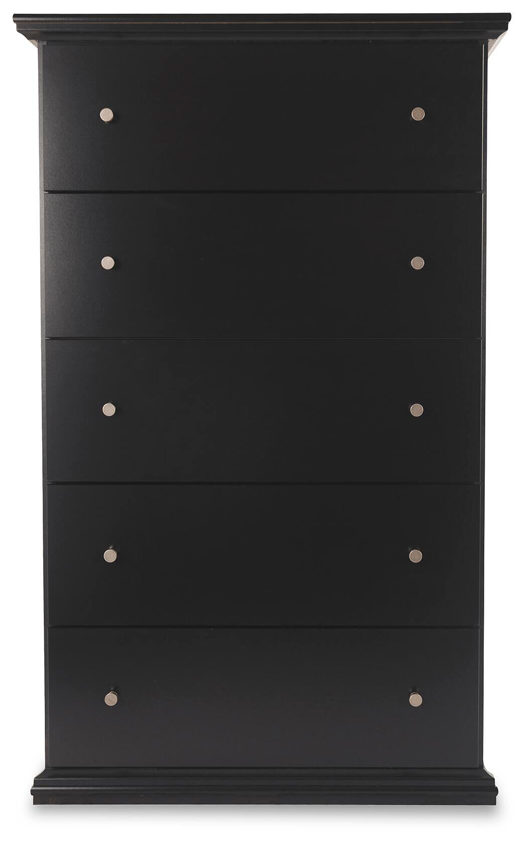 Maribel Panel Bed, Dresser, Mirror, Chest and 2 Nightstands - Black (B138-SI) - Image 9