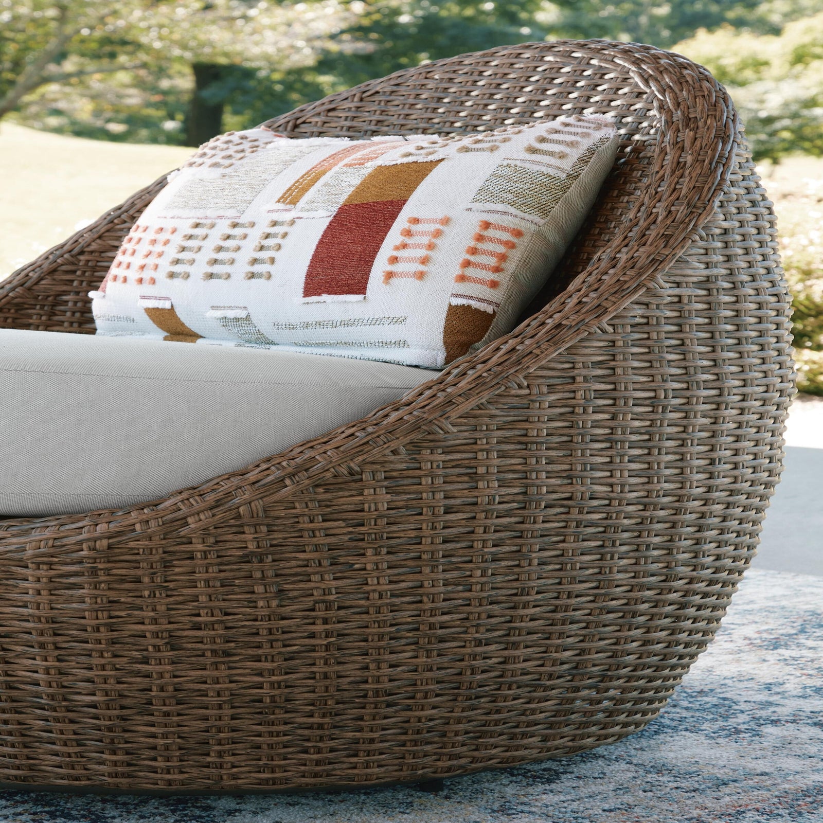 Double Point Outdoor Loveseat/2 Swivel Chairs (Set of 3) (PCP503-SI) - Image 8