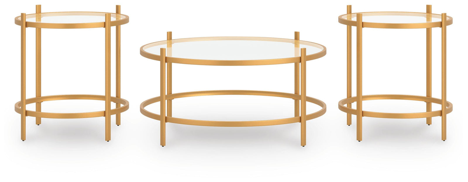 Pearlox Table (Set of 3) - Gold (T173-SI) - Image 2